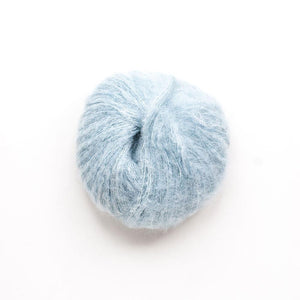 Indiecita Baby Suri Silk Brushed Alpaca Yarn Hand Paint Sea Blue
