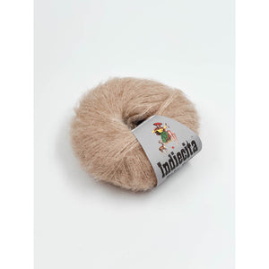 Indiecita Baby Suri Silk Brushed Alpaca Yarn Natural Beige 