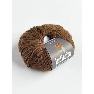 Indiecita Easy Wash DK 100% Baby Alpaca 690 Chestnut Melange 