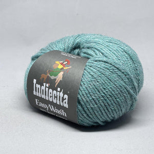 Indiecita Easy Wash DK 100% Baby Alpaca Aqua Green Melange 