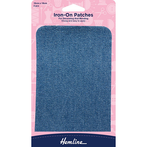 Iron-on Denim Patches Light Denim 