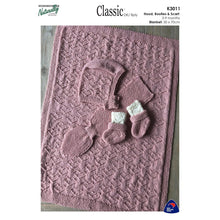 Load image into Gallery viewer, K3011 Gansey Love Pram Accessories DK Knitting Pattern 
