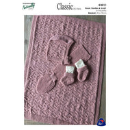 K3011 Gansey Love Pram Accessories DK Knitting Pattern 