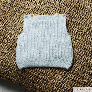 Baby Vest Knitting Pattern in Katia Alpaquina