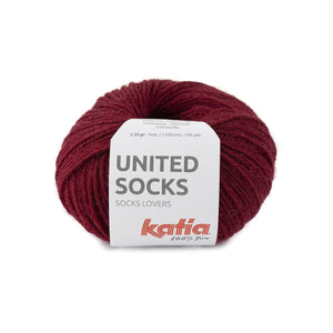 Katia United Socks 25g Burgandy Red 