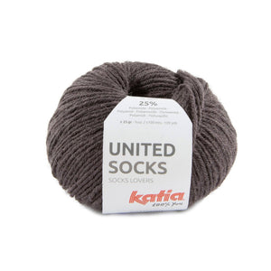 Katia United Socks 25g Dark Brown 