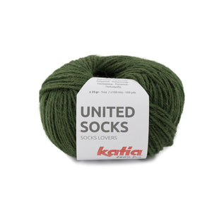 Katia United Socks 25g Moss Green 