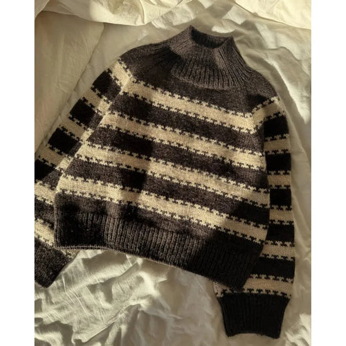 Key Sweater Knitting Pattern by PetiteKnit 