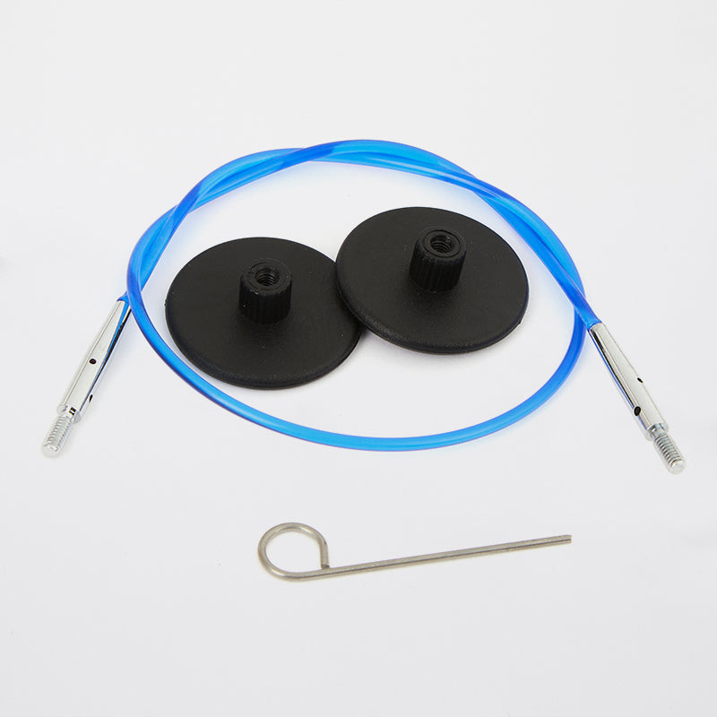 KnitPro Cavo Intercambiabile In Acciaio Inox Con Rivestimento Nylon, Viola, Lunghezza Unica, Per Ferri Da Maglia - 2