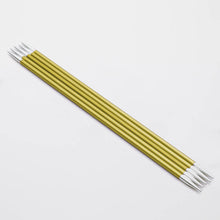 Load image into Gallery viewer, KnitPro Zing Double Pointed Needles 15cm 3.5mm Chrysolite 
