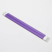 Load image into Gallery viewer, KnitPro Zing Double Pointed Needles 15cm 3.75mm Amethyst