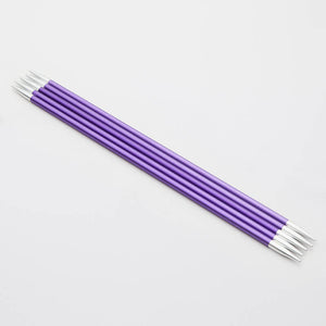 KnitPro Zing Double Pointed Needles 15cm 3.75mm Amethyst 