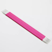 Load image into Gallery viewer, KnitPro Zing Double Pointed Needles 15cm 5mm Ruby 
