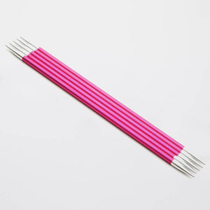 KnitPro Zing Double Pointed Needles 15cm 5mm Ruby 