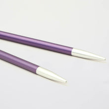 Load image into Gallery viewer, KnitPro Zing Regular Interchangeable Tips 3.75mm Amethyst 
