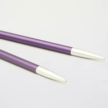 Load image into Gallery viewer, KnitPro Zing Special Short Interchangeable Tips 3.75mm Amethyst 

