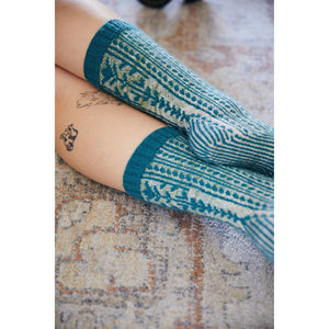 Caper Socks in Lang Jawoll Sock Yarn
