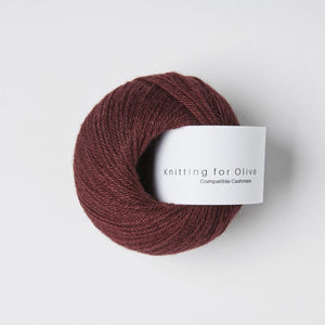 Knitting for Olive Compatible Cashmere Bordeaux 
