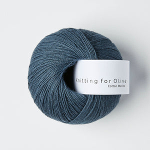 Knitting for Olive Cotton Merino Dusty Whale Blue 