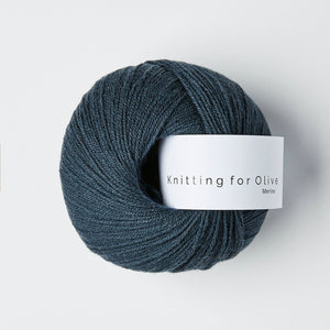 Knitting for Olive Merino Deep Petroleum Blue 