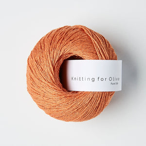 Knitting for Olive Pure Silk Mandarin Orange 