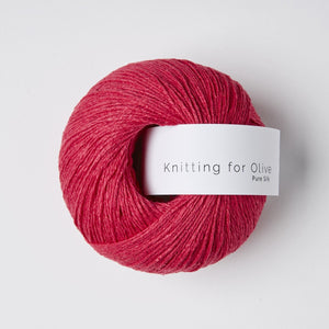 Knitting for Olive Pure Silk Pink Daisies 