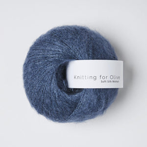 Knitting for Olive Soft Silk Mohair Blue Jeans 