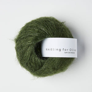 Knitting for Olive Soft Silk Mohair Bottle Green 