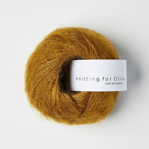 Knitting for Olive Soft Silk Mohair Dark Mustard 