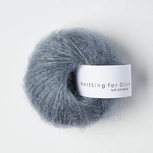 Knitting for Olive Soft Silk Mohair Dusty Petroleum Blue 