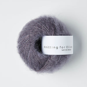 Knitting for Olive Soft Silk Mohair Dusty Violet 