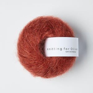 Knitting for Olive Soft Silk Mohair Forest Berry 