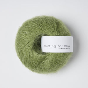 Knitting for Olive Soft Silk Mohair Pea Shoots 