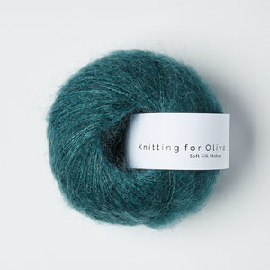 Knitting for Olive Soft Silk Mohair Petroleum Green 