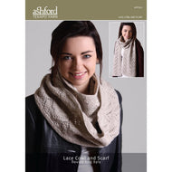 Lace Cowl & Scarf pattern in DK / 8 ply
