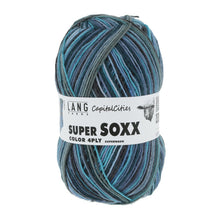 Load image into Gallery viewer, Lang Super Soxx Color 4ply Blue Heaven 0343 
