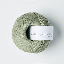 Load image into Gallery viewer, Last Dyelots of Knitting for Olive Yarn Bases Pure Silk Dusty Artichoke (98558) 
