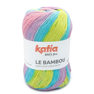Le Bambou 101 Light pistachio-Neon green-Turquoise blue-Rose 