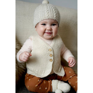 Millar Vest Hat and Booties Knitting Pattern 