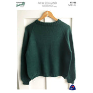 N1730 Top Down His and Her's Jumper Knitting Pattern for DK / 8ply 