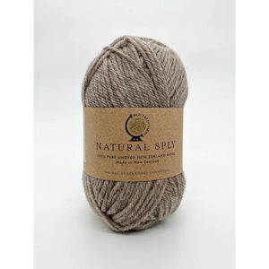 Natural Undyed NZ Wool 8ply Abalone 