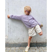 Load image into Gallery viewer, Novice Cardigan Junior Knitting Pattern Mohair Edition by PetiteKnit 
