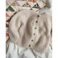 Novice Cardigan Mini Knitting Pattern Mohair Edition by PetiteKnit 