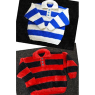 P126 Childs Rugby Jersey DK Knitting Pattern 