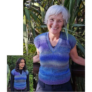 P414 Teen Small Adult Vest DK Knitting Pattern 