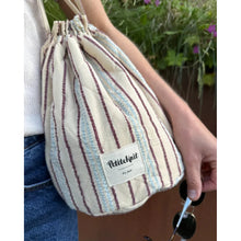 Load image into Gallery viewer, PetiteKnit Knitter&#39;s Project Bag - Striped Seersucker 
