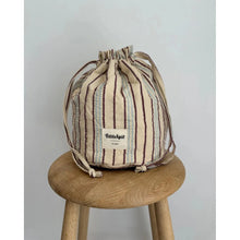 Load image into Gallery viewer, PetiteKnit Knitter&#39;s Project Bag - Striped Seersucker 
