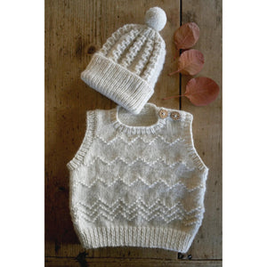 Peyton Vest and Hat 8ply Knitting Pattern 