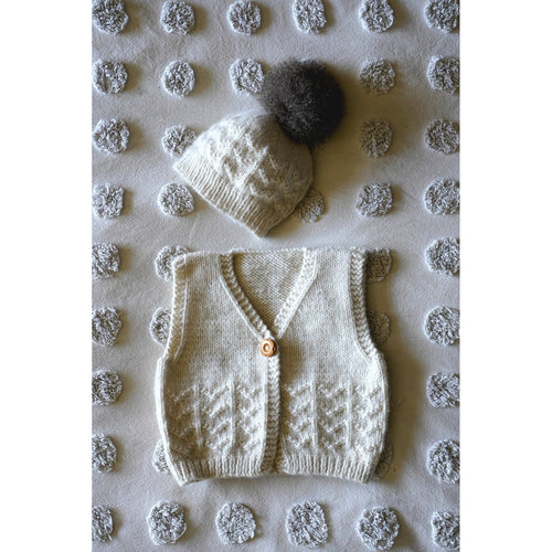 Piper Vest and Hat 8ply Knitting Pattern 