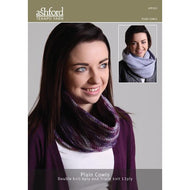 Plain Cowls Pattern in Double Knit 8ply and Triple Knit 12ply